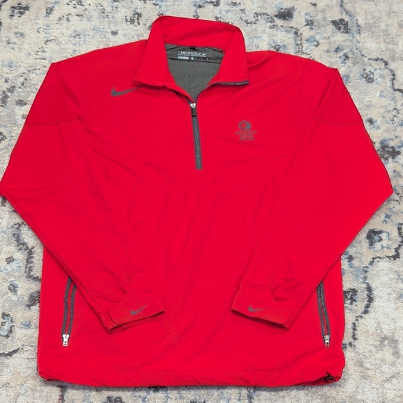 Nike Other - Nike Golf Red Quarter Zip Pullover Men’s M Palmetto Dunes Hilton Head